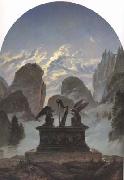 Carl Gustav Carus Memorial Monument to Goethe (mk10) painting